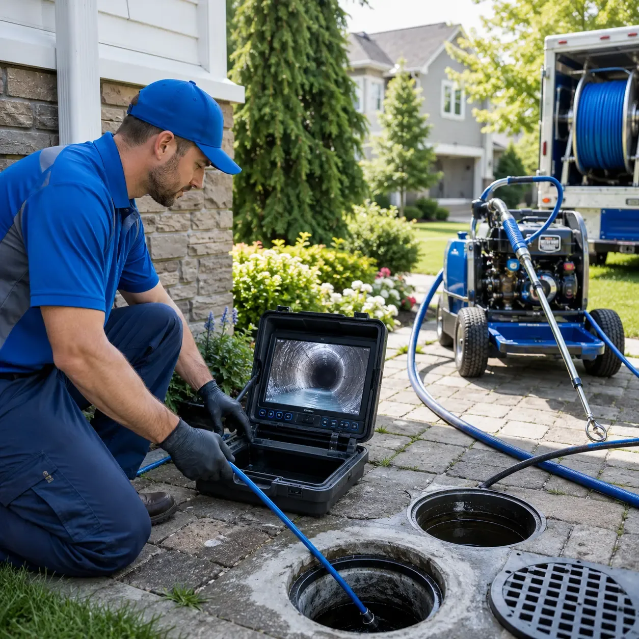 Outdoor drain cleaning professionals serving Azle, TX